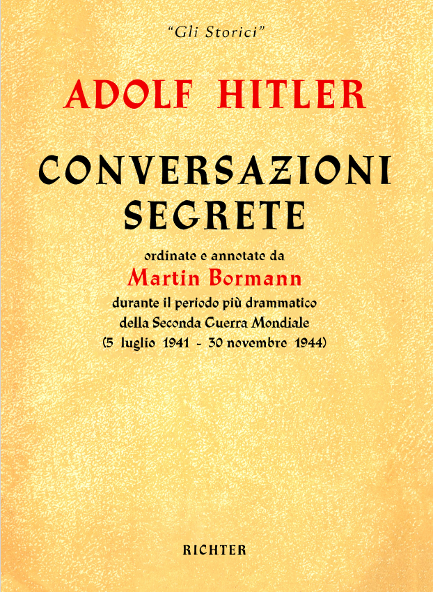 Book cover of Conversazioni segrete by Adolf Hitler Book cover of Conversazioni segrete by Adolf Hitler